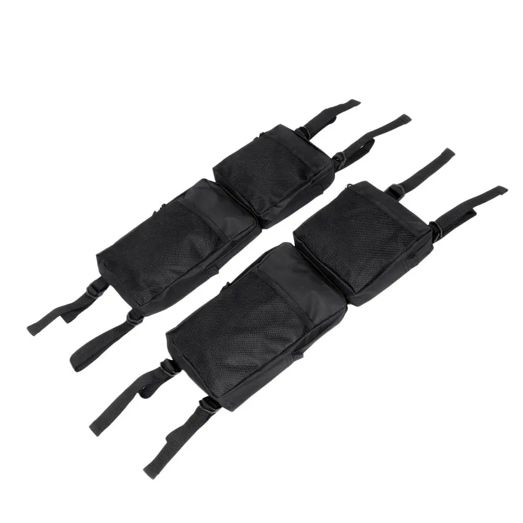 2-Piece Black ATV Bag 4-Wheeler Cargo Storage Hunting Bags