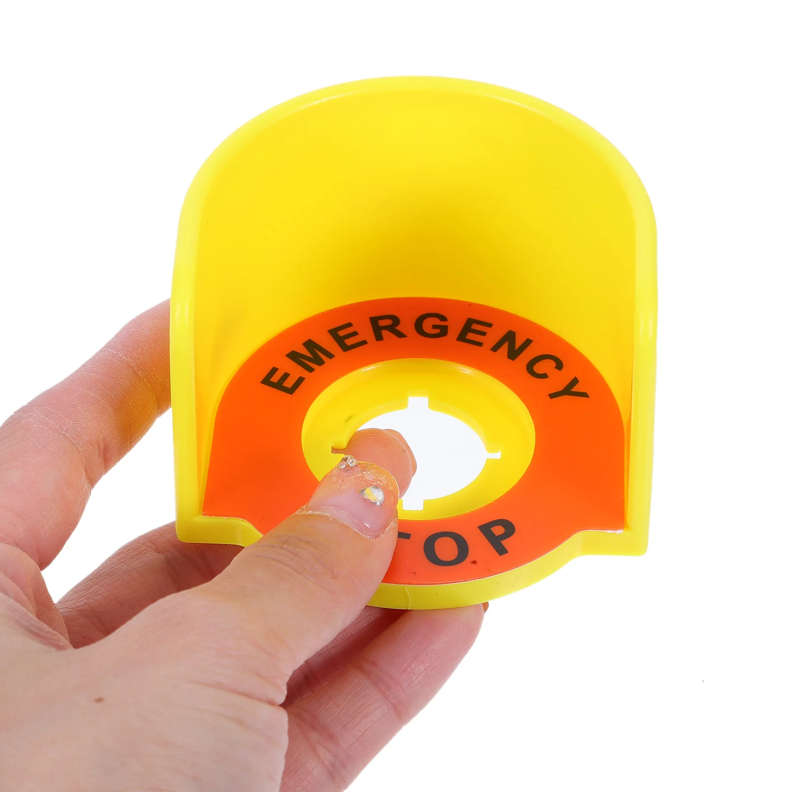 Switch Guard Protective Cover Emergency Stop Button Safety Machine Equipment Proof Material Easy Installation Warning