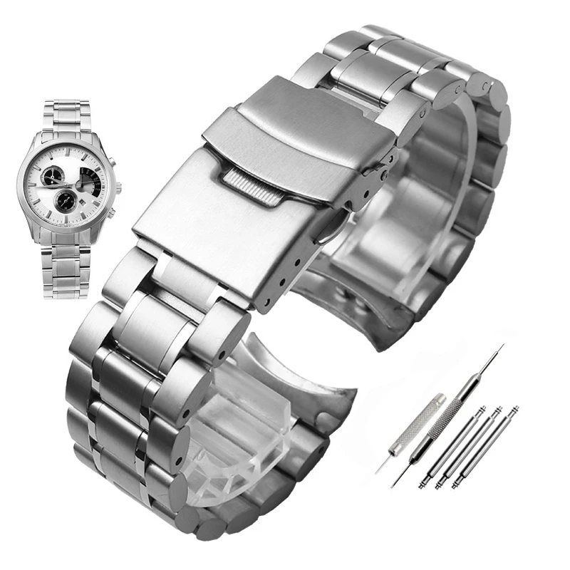 For Casio EDIFICE EFV-540 500 EFS-S510 EFB-650 EQB-501 EFR-303L/303D Stainless Steel Strap 20mm 22mm Watch Chain Watchband