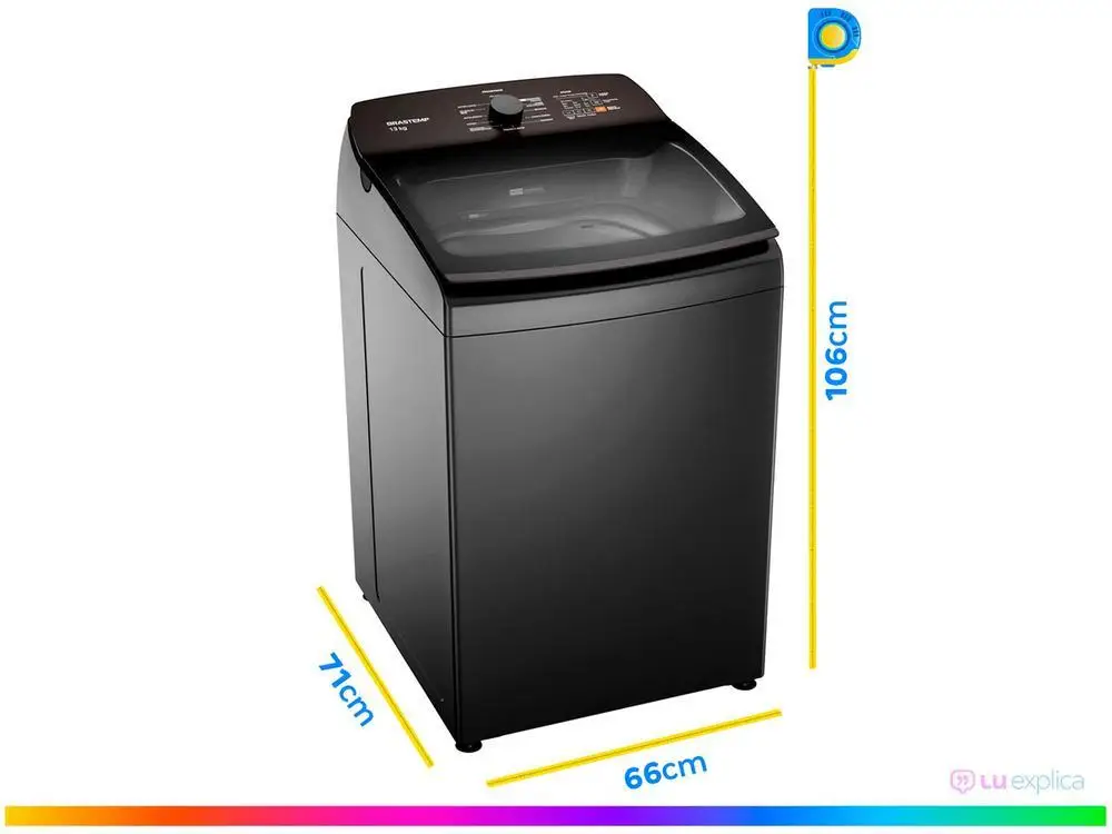 Lavadora de Roupas Brastemp 13kg Cesto Inox - 110V