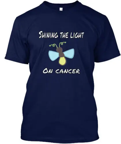 Shine The Light On Cancer T-Shirt Made in the USA Size S to 5XL