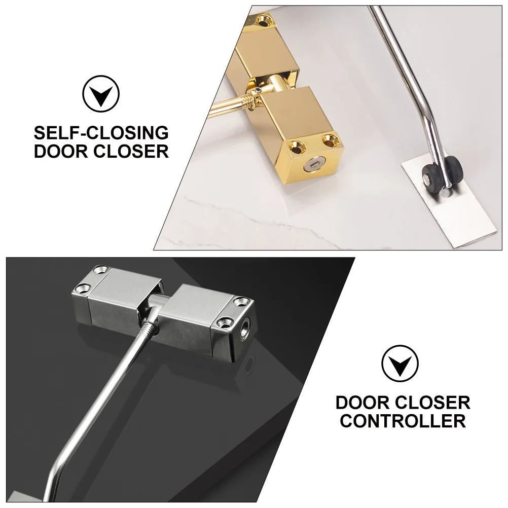

Automatic Door Closer Aluminum Alloy Closers Self Closing ControllerDurability Practicality Reduces Buffer