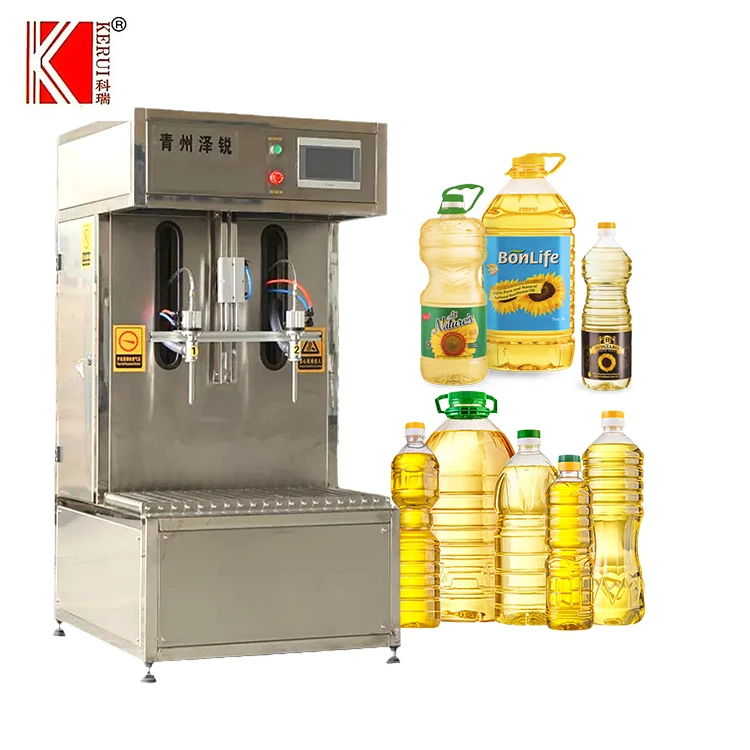 Semi Automatic Food Cooking Plant Oil Bottling Machine
