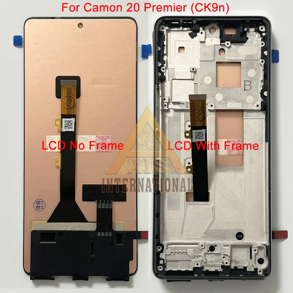 Originale 6.67 \'\'per Infinix Tecno Camon 20 Premier CK9n 20 Pro 4G 5G CK7n CK8n LCD Screen Frame Touch per Camon 20 CK6n Display