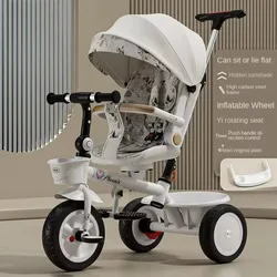 Multifunctional Stroller Can Be Pushed and Ridden Anti-scroll Three-wheeled Bicycle Lightweight and Comfortable Child Stroller