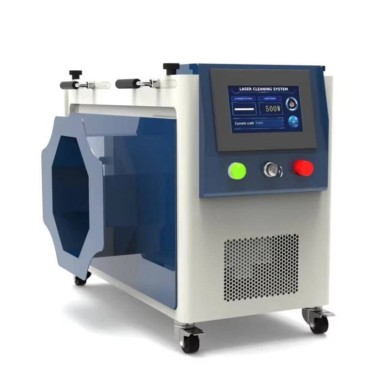 آلة التنظيف بالليزر GT-500W المحمولة – تزيل الطلاء والزيت والأكسدة من المعدن والخشب والأدوات