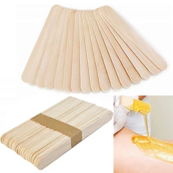 50/100PCS Wooden Body Hair Removal Sticks Wax Waxing Disposable Sticks Woman Toiletry Wood Tongue Depressor Spatula Beauty Tools