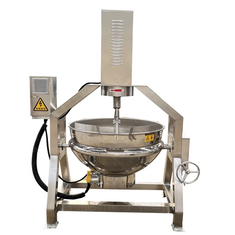 Automatic Sauce Planetary Wok Electric Heating Chili Sandwich Pot Planetary Stirring Meat Sauce Heating Frying Work