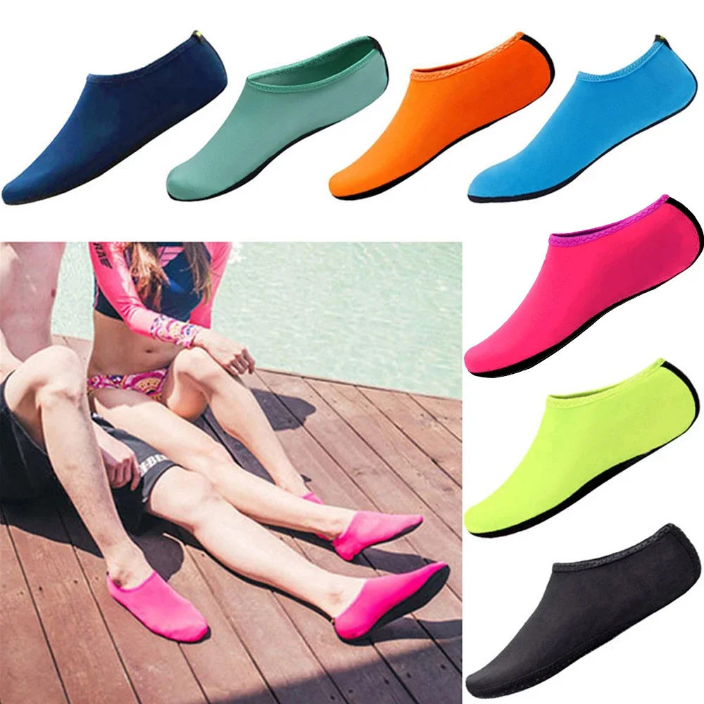 Unisex Water Shoes Swimming Diving Socks Summer Aqua Beach Sandal Flat Shoe Seaside Non-Slip Sneaker Socks Slipper for Women Men