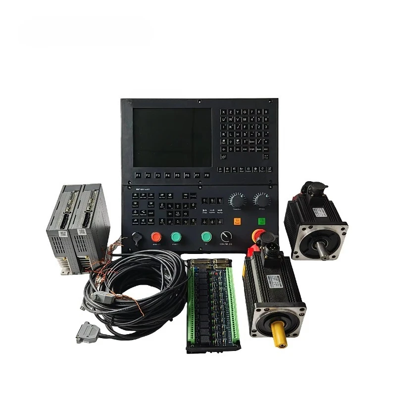 998T-MAX CNC Lathe System 2 Axis Servo Abso lute Controller With PLC Macro Support ATC 8 12 Turret Tools 3D Graphic