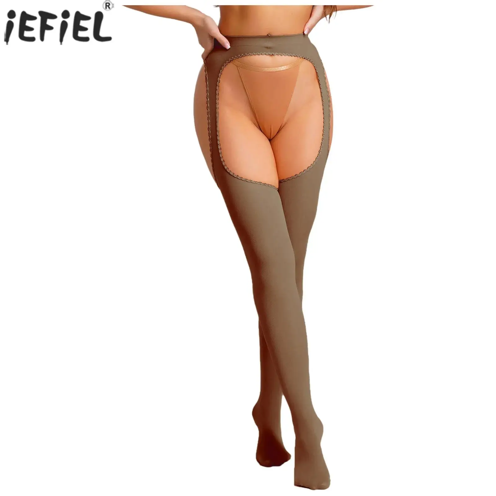 

Женские чулки на подтяжках с открытой попкой без вырезов, однотонные эластичные колготки, леггинсы, колготки на ножках, аксессуар