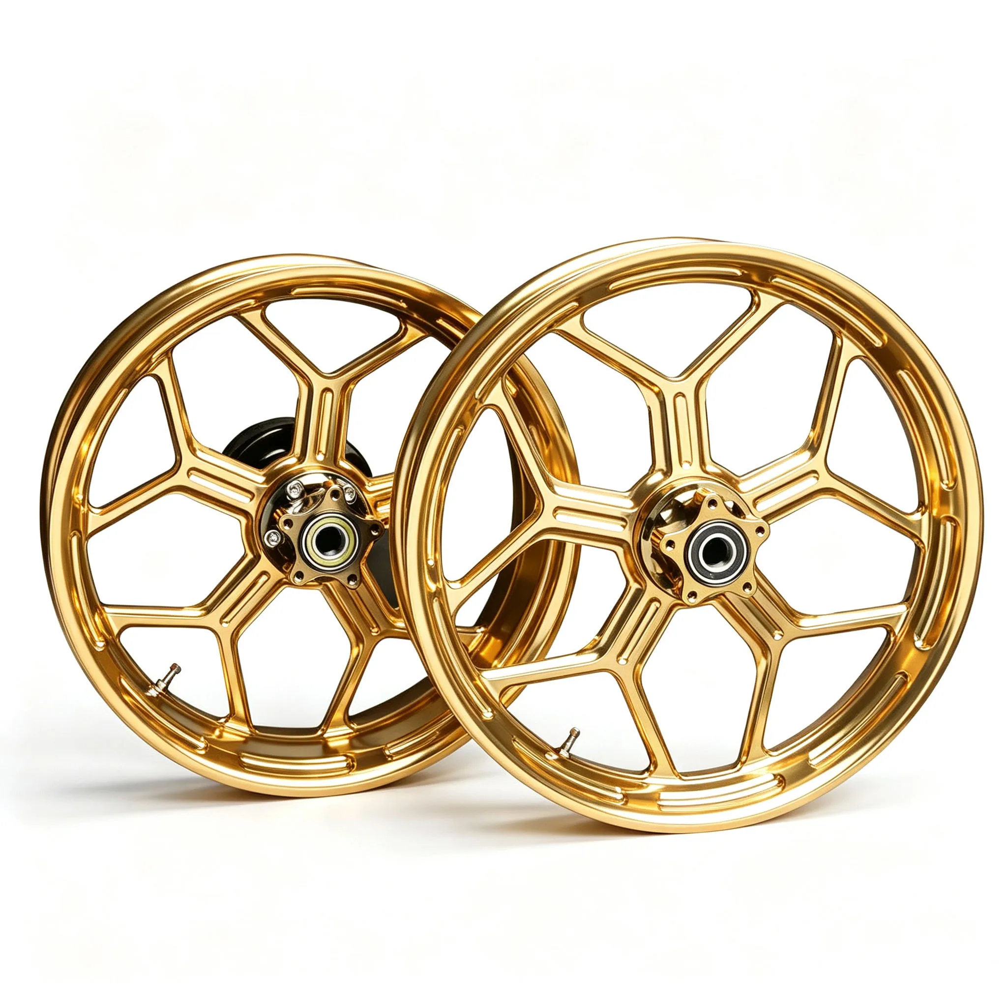 Brand‑new motorcycle front & rear aluminum alloy wheel hub accessories, compatible with steel parts