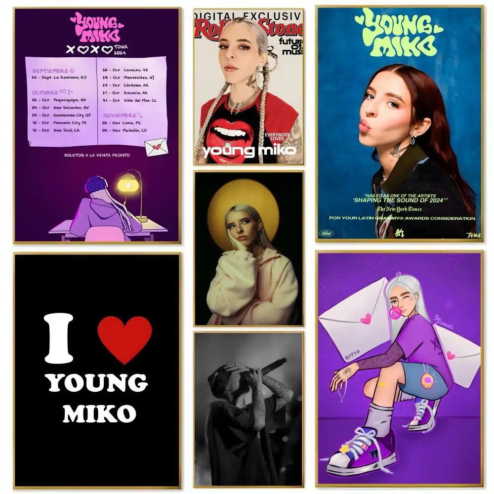 Rapper Y-Young M-Miko Poster Paper Print Home Living Room Bedroom Entrance Bar Cafe Art Painting Decoration