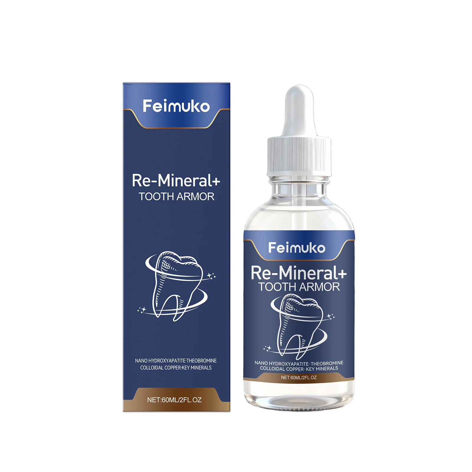 Feimuko Tooth Care Essence Drops Whitening Refreshing Cavity Defense Not Irritating Mild Ingredients Comfortable Daily Oral Care