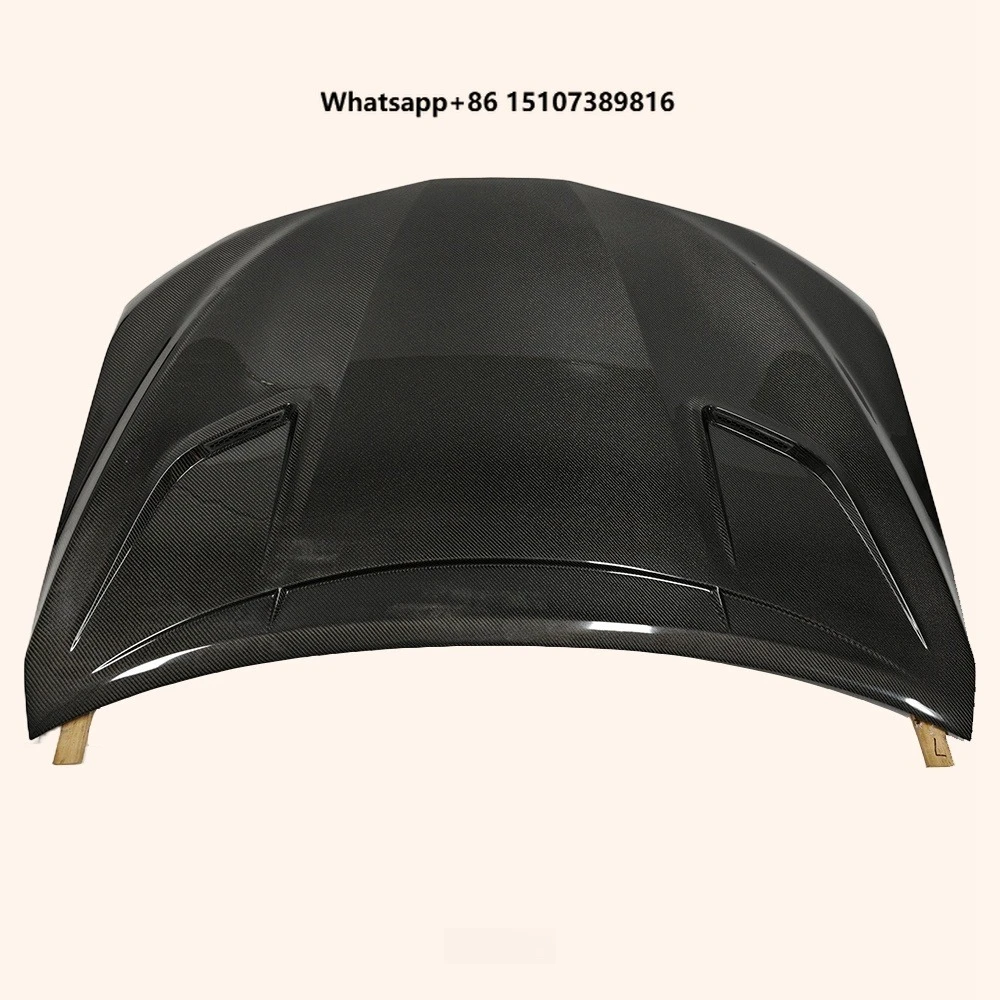 For Camry 2018-2023 Carbon Fiber Front Bumper Vented Cooling Hood Bonnet