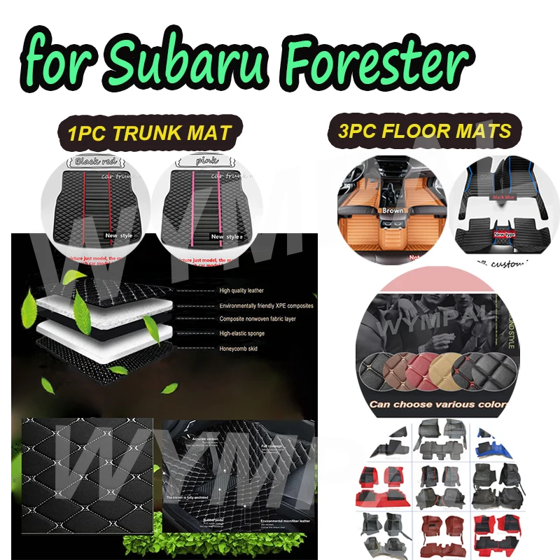 

LUXURY For Subaru Forester 2024 2023 2022 2021 2020 2019 Car Floor Mats Auto Interiors Covers Carpets Accessories