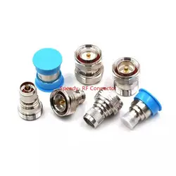 DIN 7/16 L29 To L16 N Type Male Female Connector 7/16 L29 DIN Flange Water Proof Chassis Panel Mount Socket Adapter Brass Copper