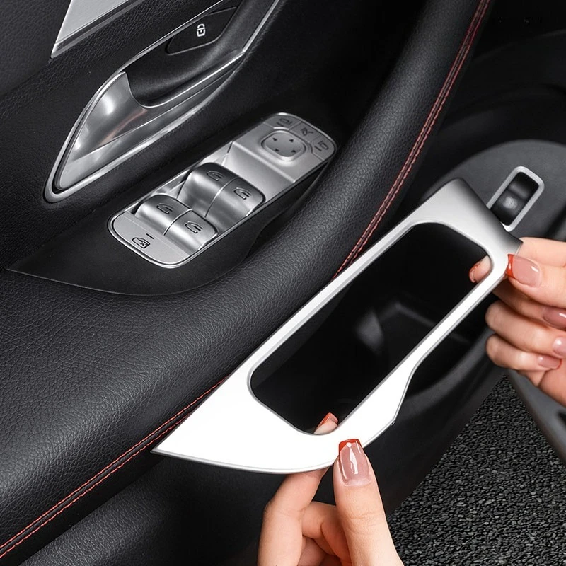 For Mercedes GLE350 / GLE450 / GLS450 Door Window Lift Panel Cover, Interior Trim Button Decoration Sticker