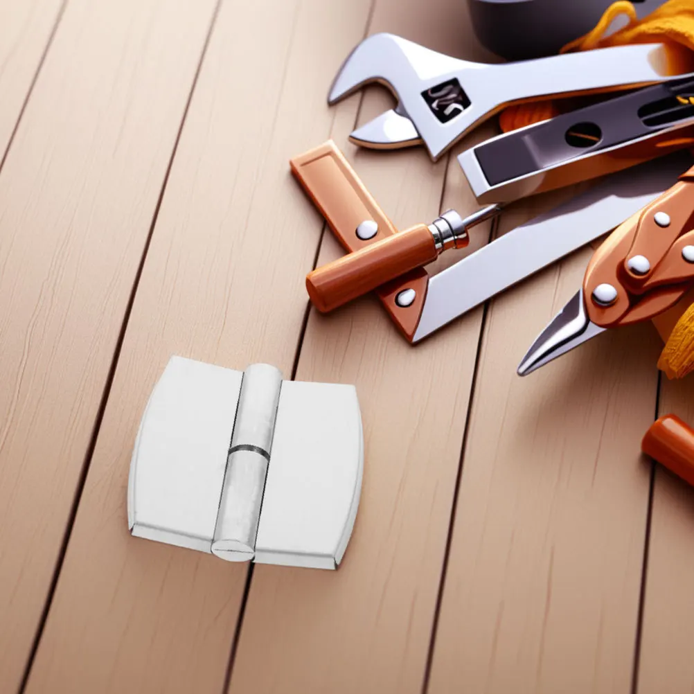 

Heavy Duty Self Closing Door Hinges Stainless Steel Auto Close Toilet Partition Door Hinge Durable Silver Hinges for Doors