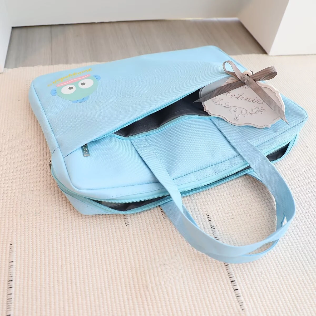 Lovely Laptop Bag Kuromi My Melody Cinnamoroll Kawaii Japanese Style Briefcase Tablet Bag Cartoon Handbag Oxford Bag Girl