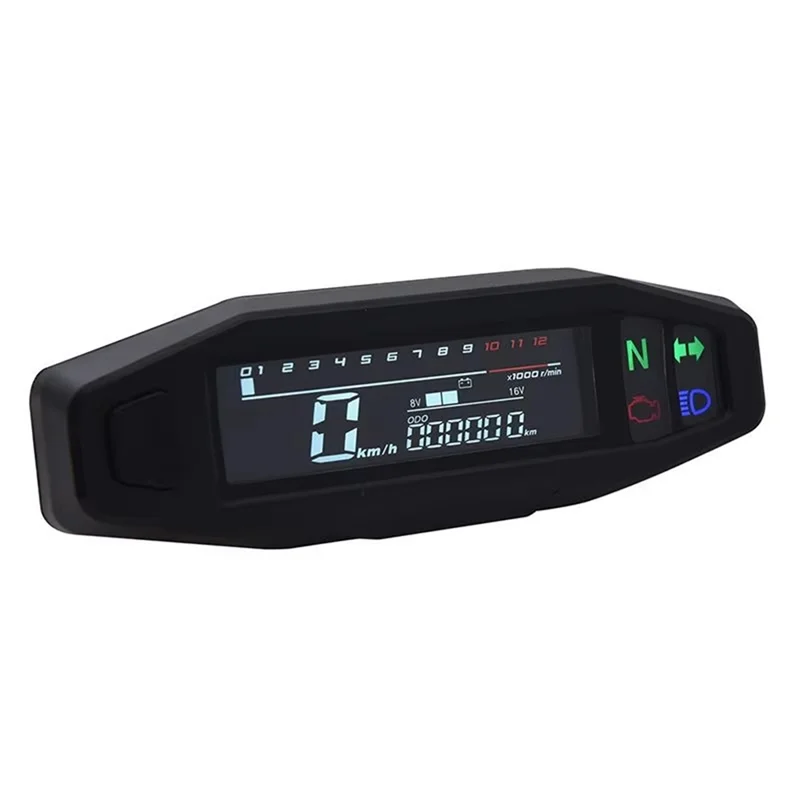 

Motorcycle Speedometer Oil Gauge Tachometer Universal Digital Meters Instrument Cluster Turn Signal Light Indicator