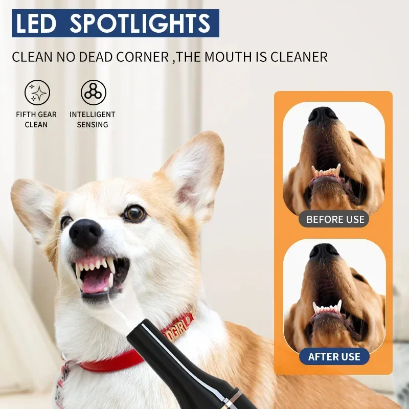 Portable Ultrasonic Electric Toothbrush for Pet, Multifunctional Teeth Cleaning Kit, Dog and Cat Home Tool