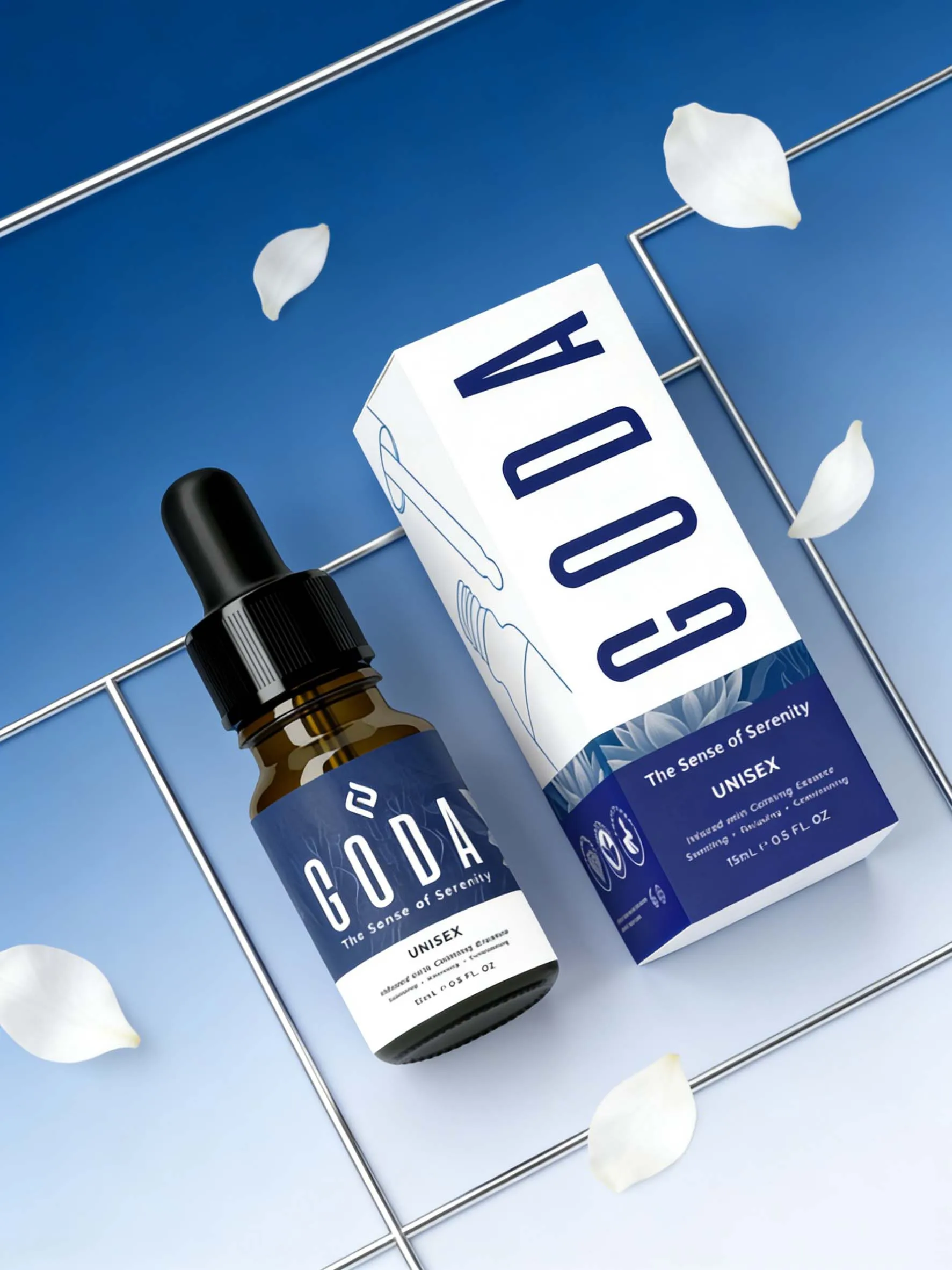 고다 더 센세이션 오브 세레니티 유니섹스 향수 – 스파이시 플로럴 블렌드, 레이어드 카밍 향, 0.5oz 진정 향기