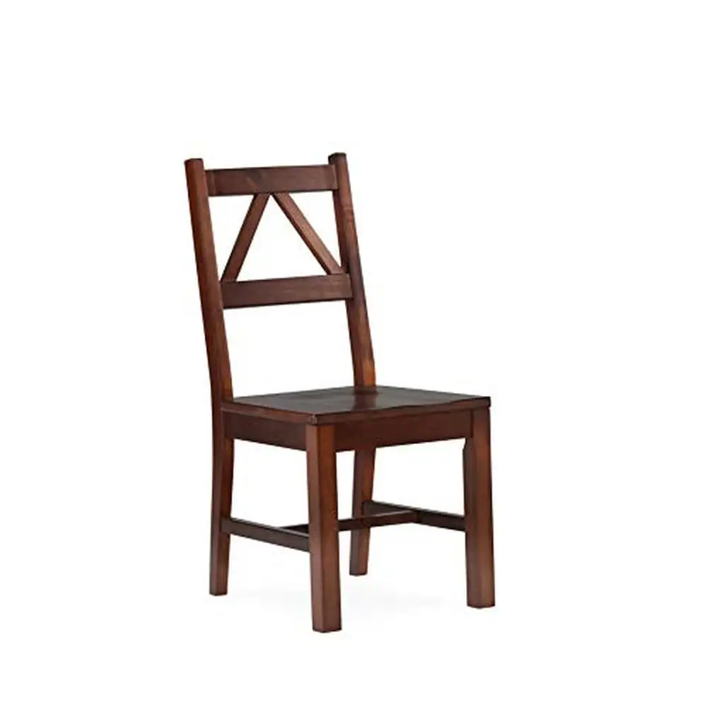 

Antique Tobacco Finish Titian Chair Rustic Design Wide Comfortable Seat 17.32"x21.54"x37.56" Engineered Wood and Pine Maximum