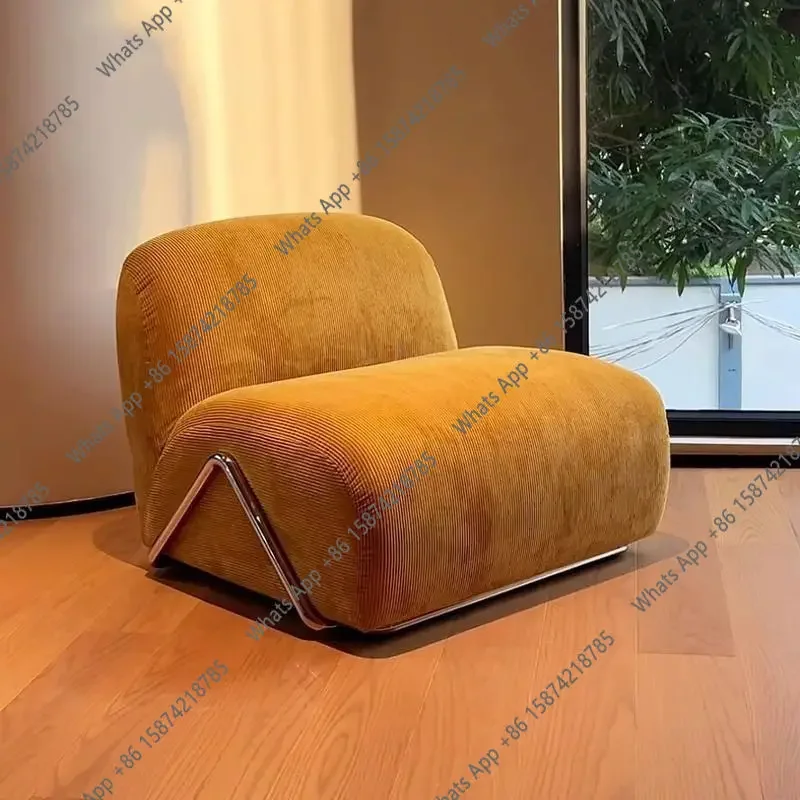 J J Modular Single Sofa Bedroom Balcony Living Room Leisure Chair Antique Designer Fabric Lazy Sofa Artistic Furniture