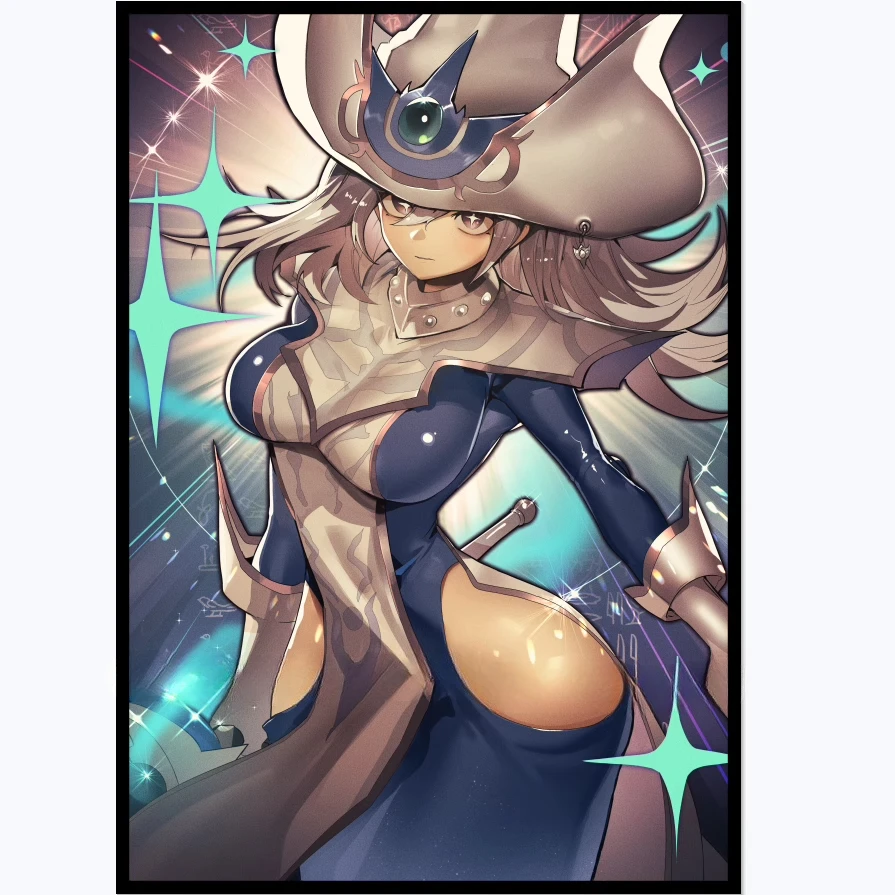 

60 шт. оригинальные рукава для карт «сделай сам» Yugioh Silent Magician Yu-Gi-Oh! Защитный чехол для блеска коллекционных карточек OCG