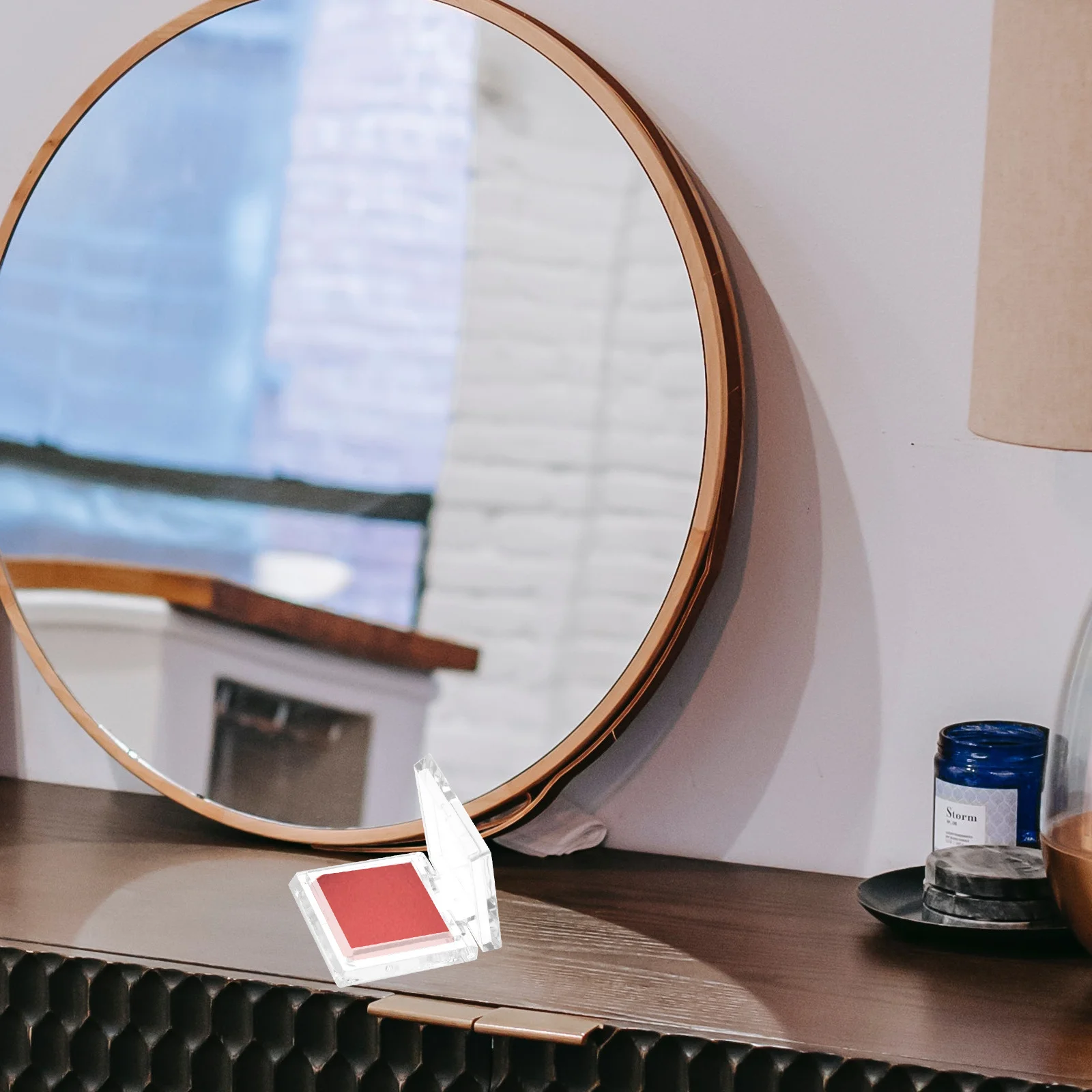 4 قطعة مقالي ظلال عيون شفافة قابلة لإعادة الملء 2.5 جرام حاويات سفر صغيرة محمولة لبلسم الشفاه أحمر الخدود هيغليغتر فارغة #1