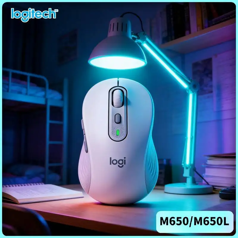 

Беспроводная мышь Logitech M650, двойное подключение, бесшумные клики, стабильная работа в течение длительных часов, совместима с M750/M280/M350/M220/M185