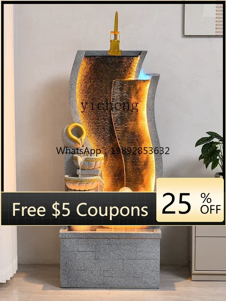 

A1 Water Fountain Decoration Circulating Water Living Room Fortune Hallway New Home Slightly Luxury Decoration Landscape