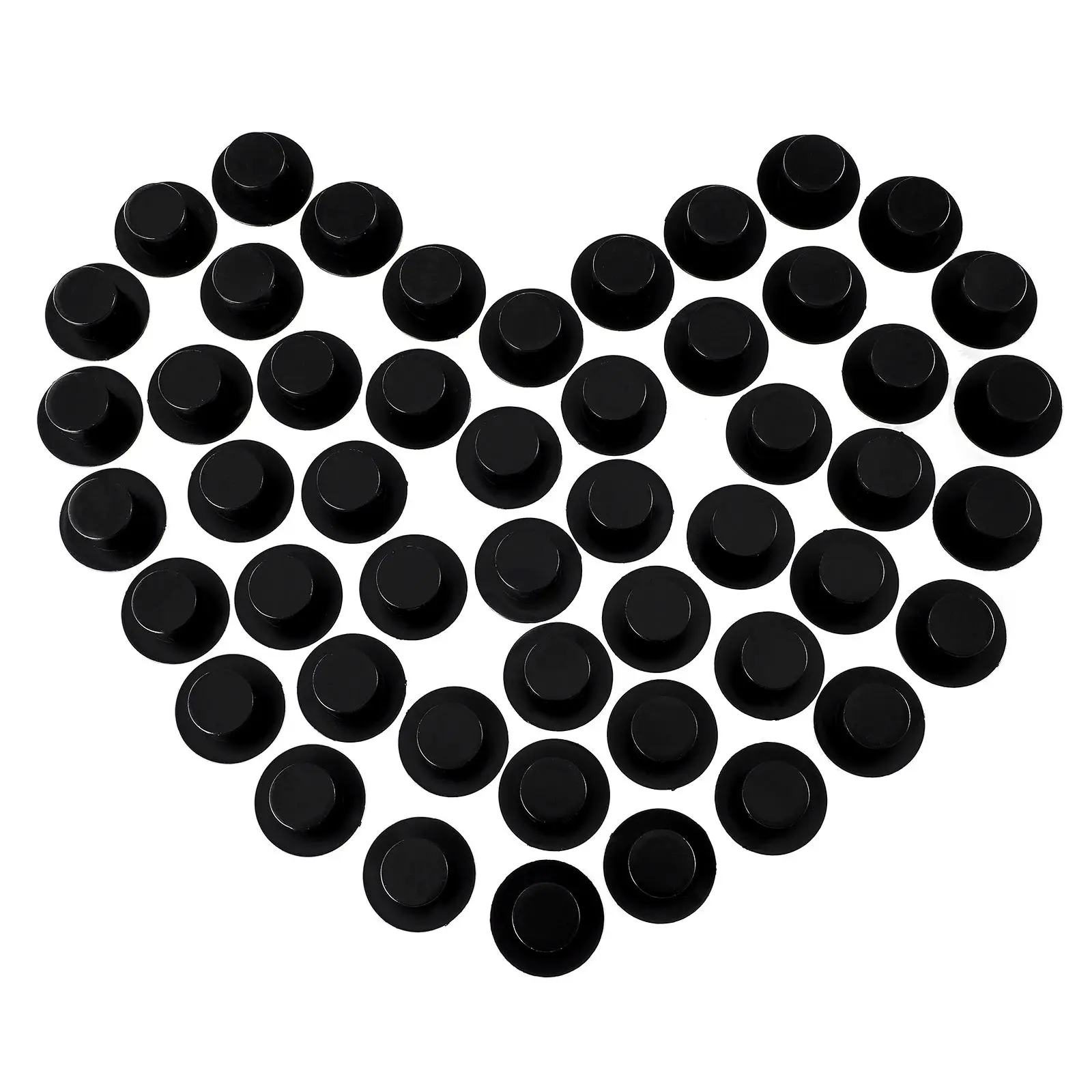 

50 Pcs Mini Snowman Hats Miniature Top for Crafts Black Cap DIY Decor Clown Decorate Child