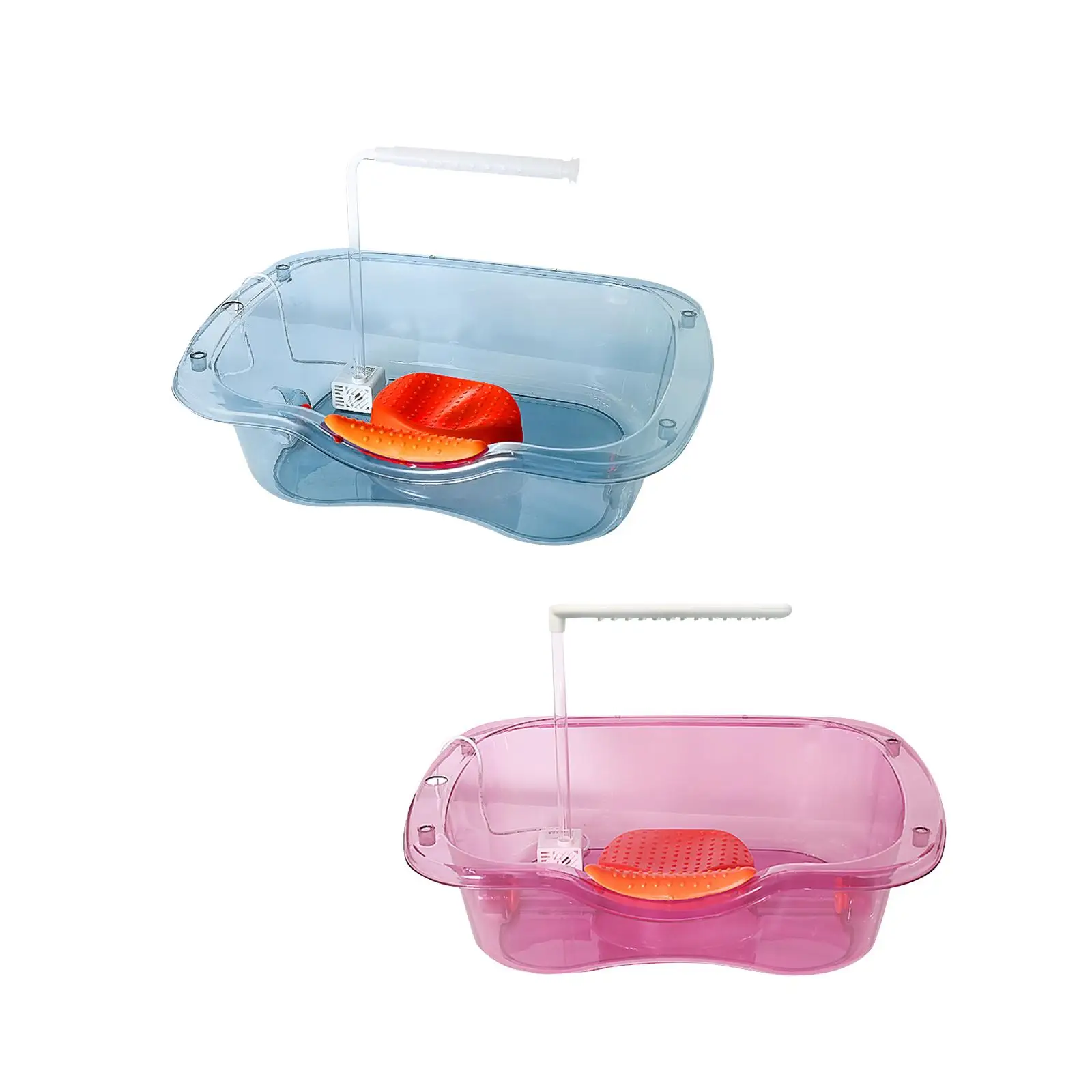 وعاء شامبو بجانب السرير حوض شامبو لكبار السن والمعاقين طريح الفراش حوض غسيل الشعر القوي المحمول لسرير صالون المنزل بالوعة