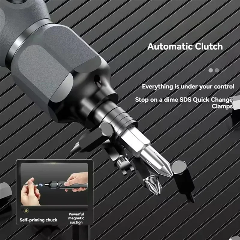 

YLS-Mini Electric Screwdriver Mini Cordless Electric Screwdriver Rechargeable Kitchen Drill Multifunctional
