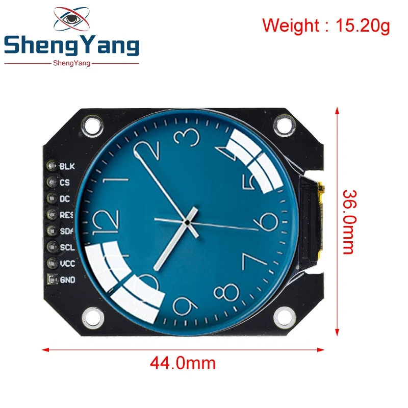 TZT TFT Display 1.28 Inch TFT LCD Display Module Round RGB 240*240 GC9A01 Driver 4 Wire SPI Interface 240x240 PCB For Arduino