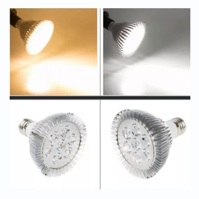 Free shipping High quality 2 years warranty 85V-240V E27 White/ Warm white /Cool white 7X1W 7W led spotlight/PAR30 LED light