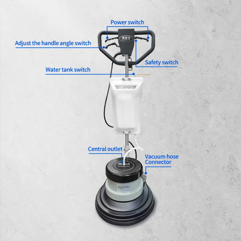 Stone Refurbishment Floor Cleaner Scrubber Floor Waxing Polishing Machine Central Water Release for Professional Cleaning
