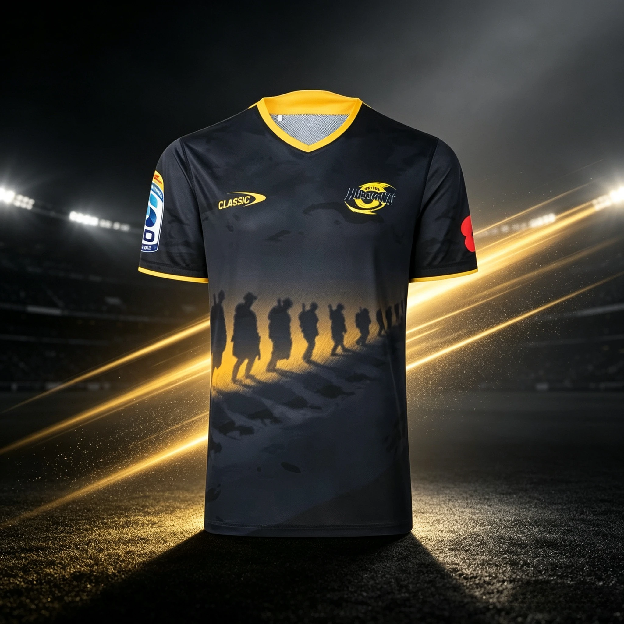 2026 New Hurricanes ANZAC Round Rugby Jersey Men's Sportswear Y2K T-shirt Oversize Suitable for Daily Wear and Training Wear