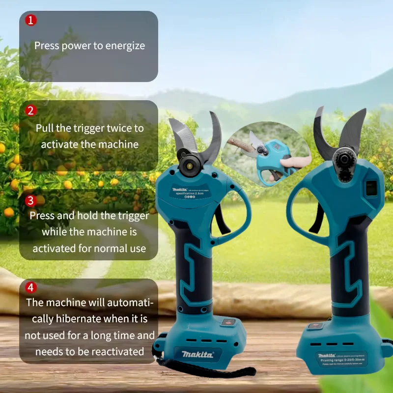

Original Makita 18VBrushless Electric Pruning Shears Garden, Tool Branche Cutter Cordless Electric Garden Scissors Fruit Tree