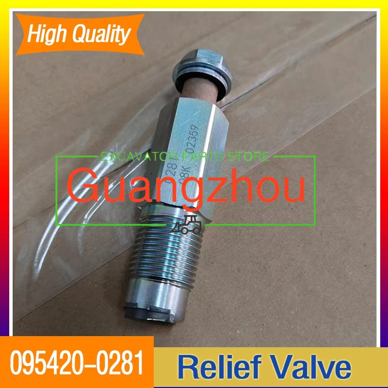 

for 4HK1 6HK1 Fuel Pump Pressure Relief Valve 095420-0281 095420 0281 Fuel Pressure Relief Limiter Valve Excavator Engine Parts