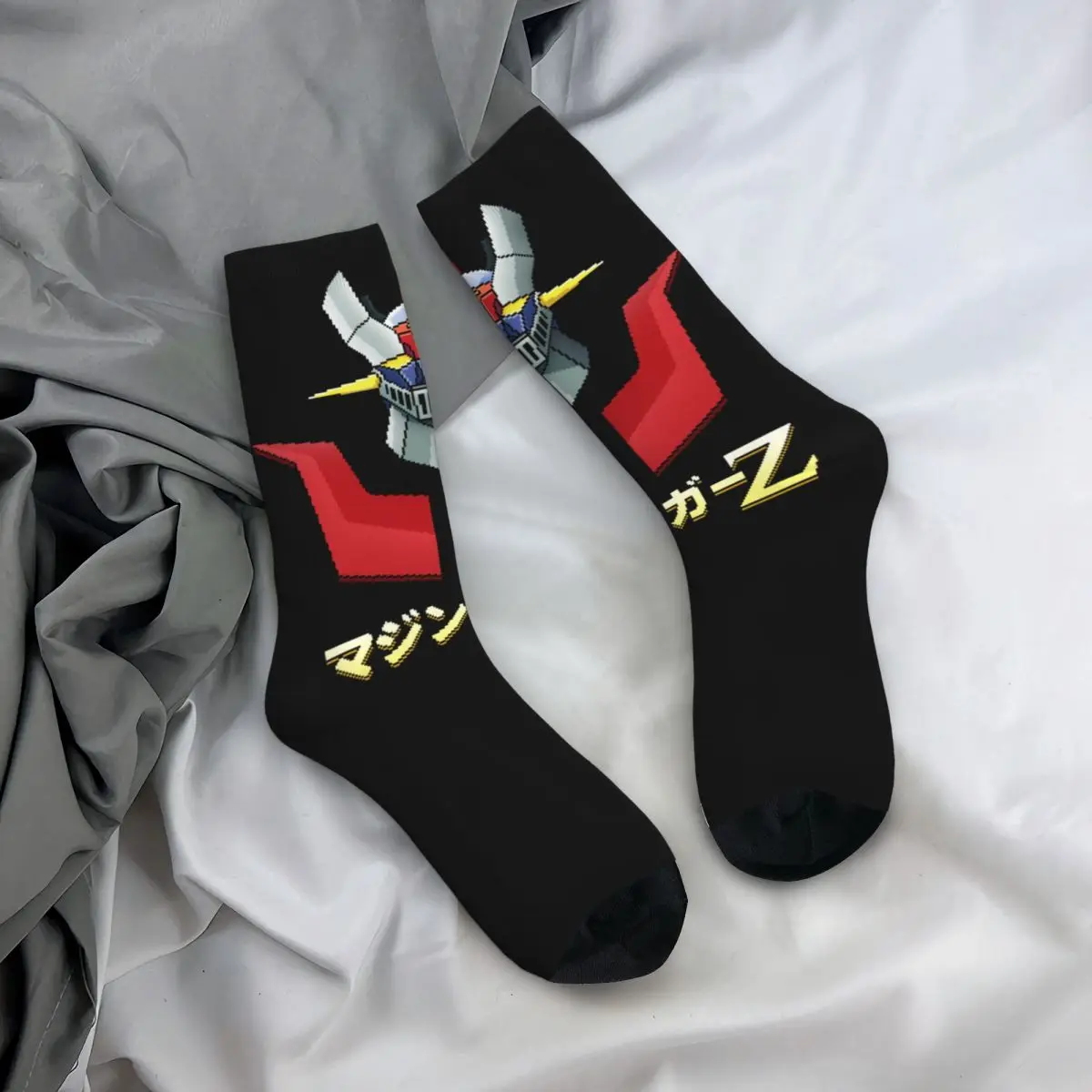 New Male Men Socks Casual Actarus Mazinger Z Manga Sock Robot Goldorak Grendizer Women\'s Stockings Spring Summer Autumn Winter