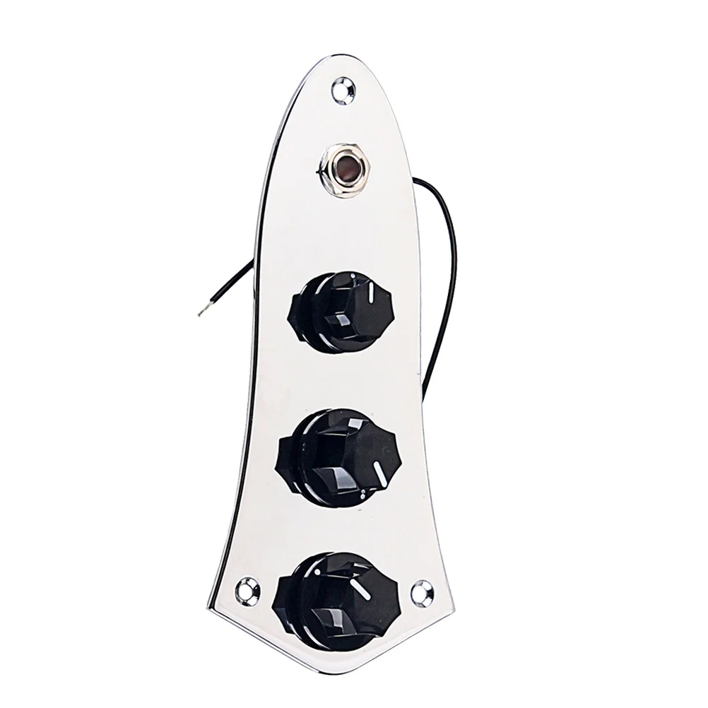 

1Set Loaded Control Plate for Jb Guitar Parts Silver Wired Harness Knobs Volume Tone 3 Way Switch Guitar Control Plate