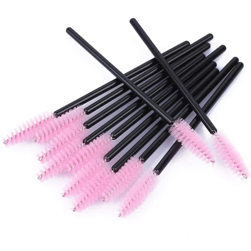 50PCS Mascara Wands Disposable Eyelash Wands Eyebrow Brush Applicator Spoolers Eye Lashes Brushes Eyelash Extensions Tools