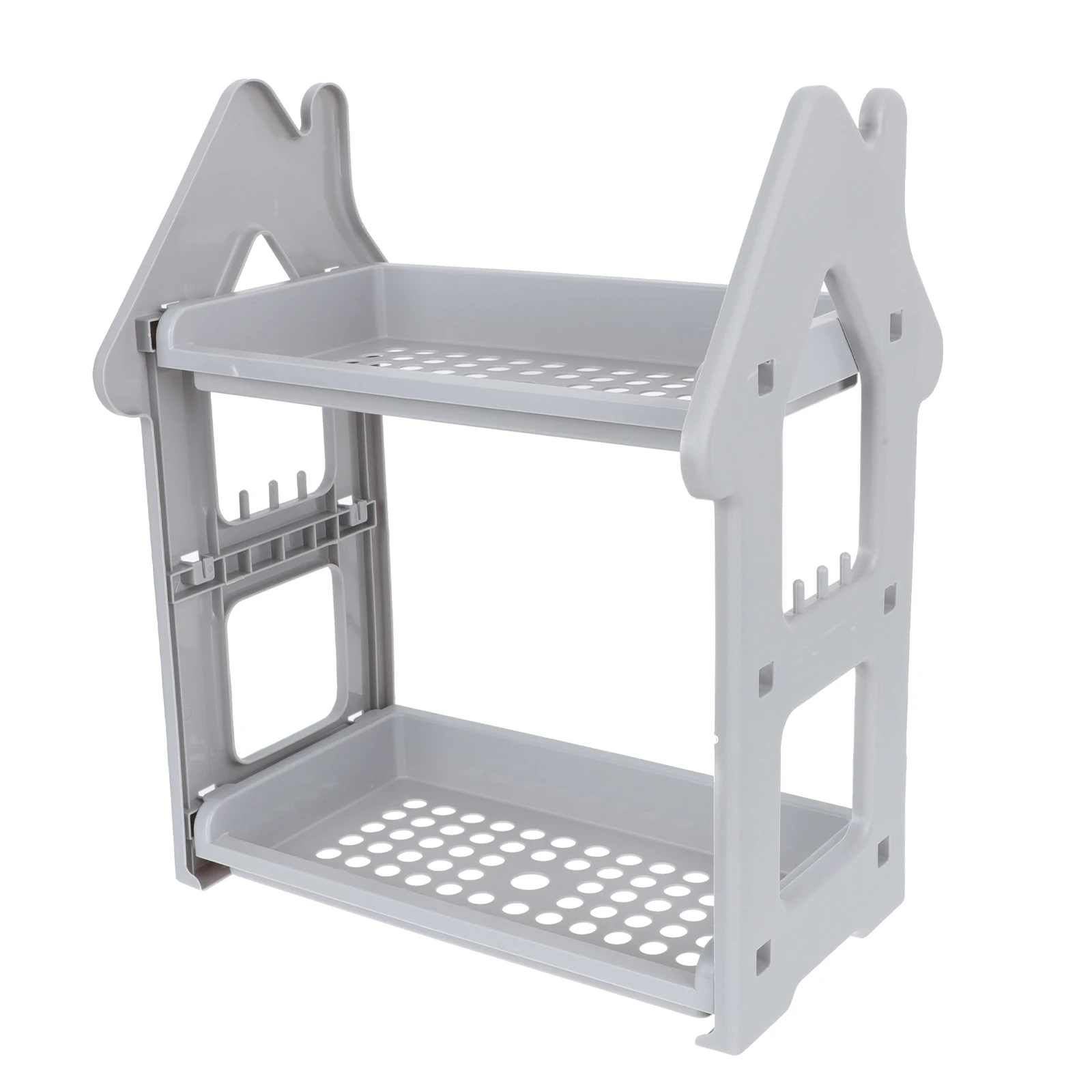 

Shelf Storage Rack Large Capacity Kitchen Bathroom Multi function St Compact Size Suitable Long term Use Household