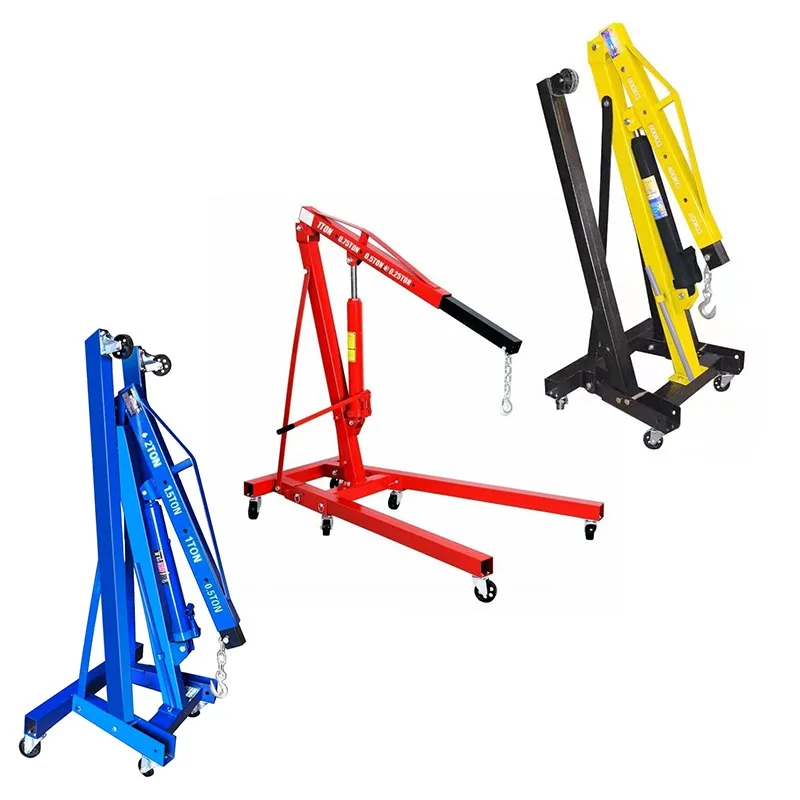 

High Quality 2 Ton 3 Ton Foldable Portable Manual Hydraulic Engine Hoists Shop Crane