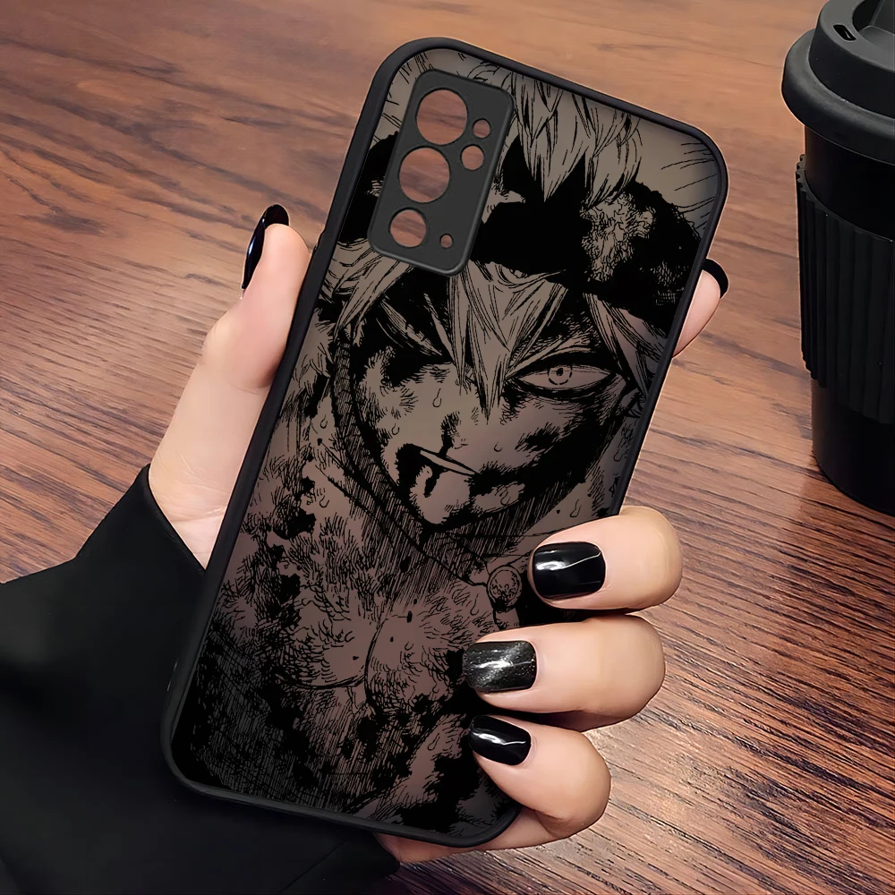 Black Clover Anime Phone Case For Samsung S24 S23 S22 S21 S20 S10 FE Note20 Note10 Plus Ultra Lite 5G Matte Transparent Cover