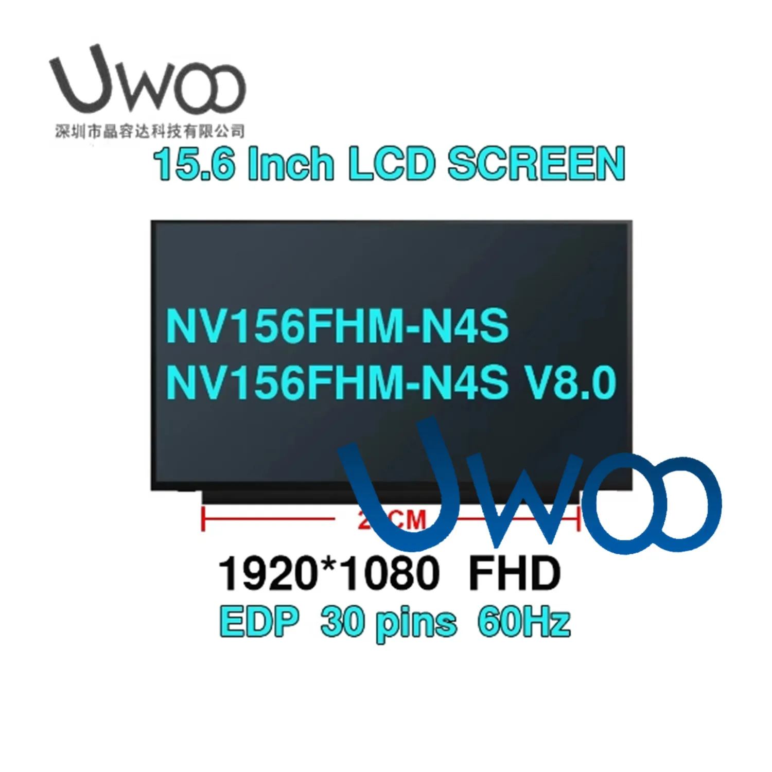 

15.6" IPS Laptop LCD Screen NV156FHM-N4S V8.0 For Lenovo ThinkPad T15 P15s Gen 2 ThinkBook G2 ideapad 5-15ARE05 1920x1080 30pin