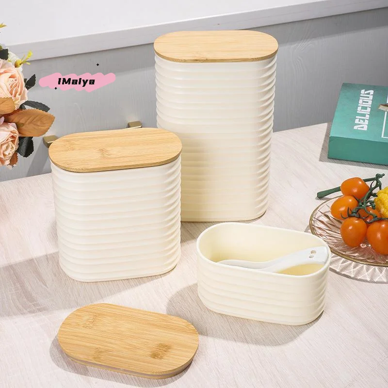 

Деревянная банка для хранения продуктов с крышкой - герметичный контейнер для кухни с крышкой для эффективного хранения и организации в кладовой